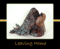 leaving home copper sculpture by canadian sculptor hilary clark cole